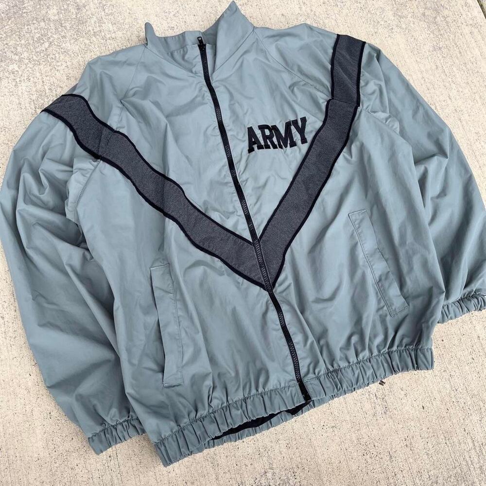 Army Windbreaker Armpit Zipper Active Track Gear JWOD USA